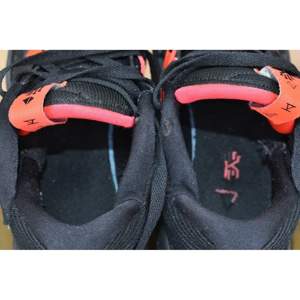 Nike Kyrie 5 Low Men Shoes Size 8 Black Bright Crimson Red Basketball Sneakers